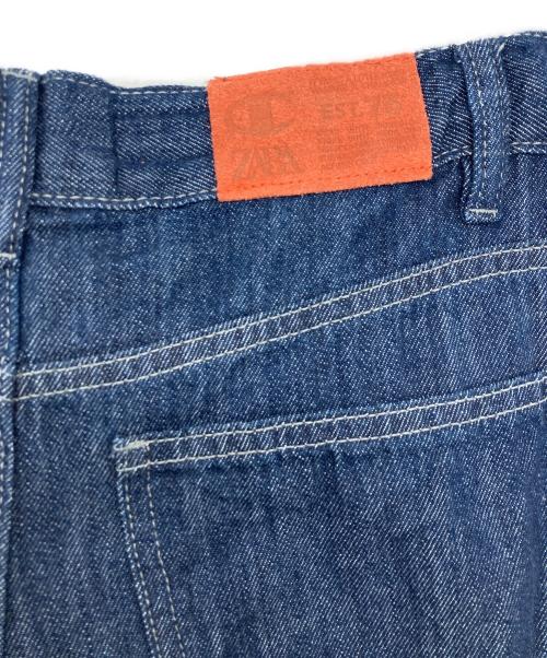 ZARA（ザラ）ZARA (ザラ) Champion (チャンピオン) ワイドデニムパンツ インディゴ サイズ:13-14の古着・服飾アイテム