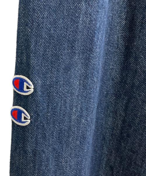 ZARA（ザラ）ZARA (ザラ) Champion (チャンピオン) ワイドデニムパンツ インディゴ サイズ:13-14の古着・服飾アイテム