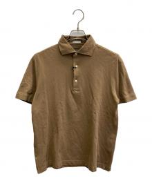 UNITED ARROWS×GUY ROVER（ユナイテッドアローズ×ギローバー）の古着「ピケ ポロシャツ」｜ブラウン