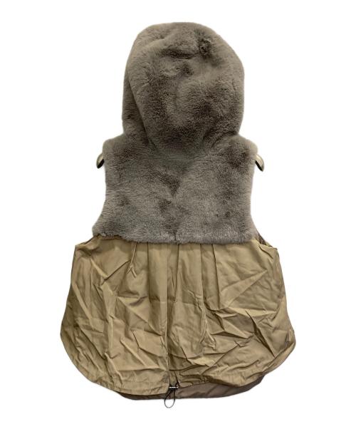 MARECHAL TERRE（マルシャルテル）MARECHAL TERRE (マルシャルテル) ファードッキングベスト ベージュ サイズ:2の古着・服飾アイテム