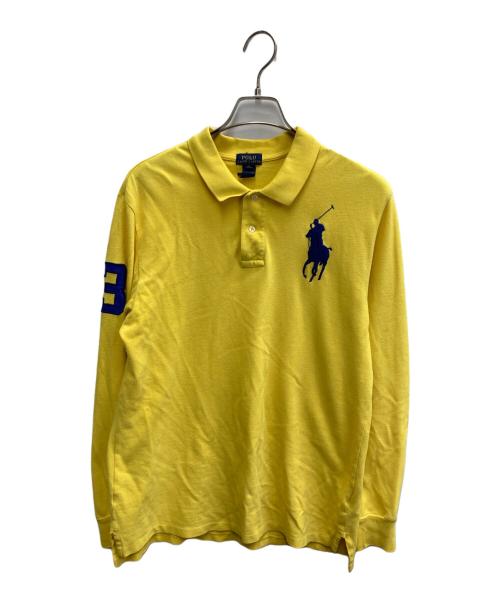 POLO RALPH LAUREN（ポロ・ラルフローレン）POLO RALPH LAUREN (ポロ・ラルフローレン) ロングポロシャツ イエロー サイズ:XLの古着・服飾アイテム
