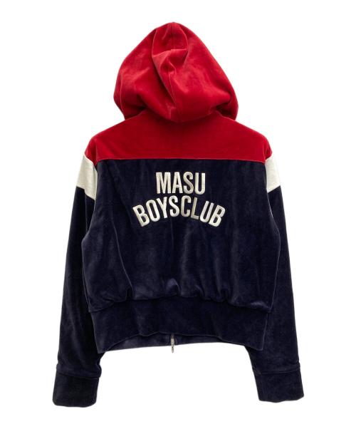 masu（エムエーエスユー）MASU (エムエーエスユー) PUMA (プーマ) T7 SHORT TRACK HOODIE ネイビー×レッド サイズ:Mの古着・服飾アイテム