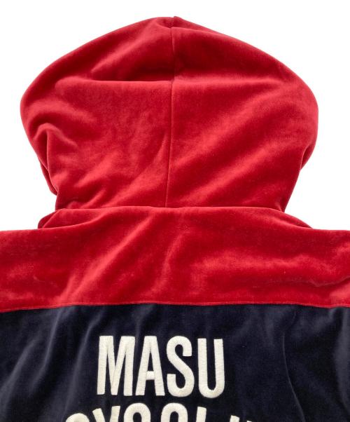 masu（エムエーエスユー）MASU (エムエーエスユー) PUMA (プーマ) T7 SHORT TRACK HOODIE ネイビー×レッド サイズ:Mの古着・服飾アイテム