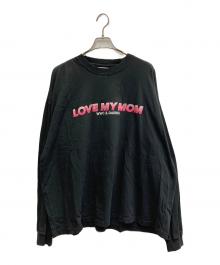 DAIRIKU（ダイリク）の古着「”LOVE MY MOM" Embroidere L-S Tee」｜ブラック