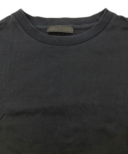 PRADA（プラダ）PRADA (プラダ) 三角プレートパッチＴシャツ ブラック サイズ:Mの古着・服飾アイテム