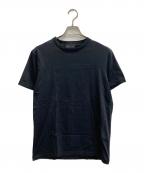 PRADAプラダ）の古着「三角プレートパッチＴシャツ」｜ブラック