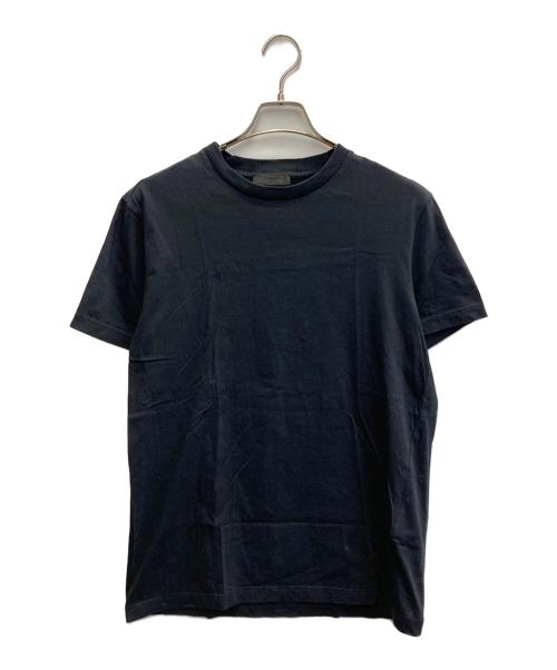 PRADA（プラダ）PRADA (プラダ) 三角プレートパッチＴシャツ ブラック サイズ:Mの古着・服飾アイテム