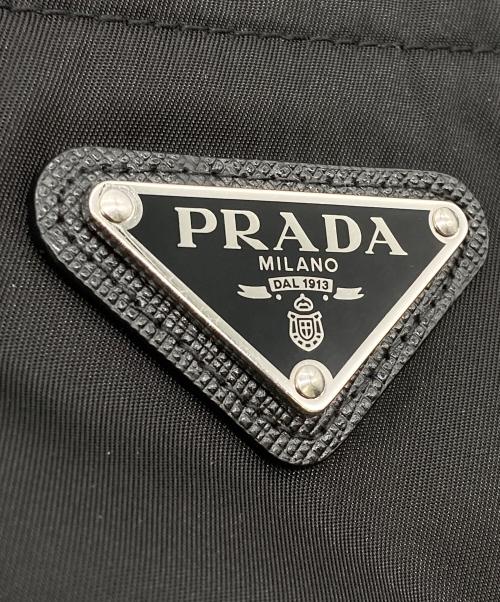 PRADA（プラダ）PRADA (プラダ) RE-NYLON Triangular plate nylon short sleeve shirt ブラック サイズ:XSの古着・服飾アイテム