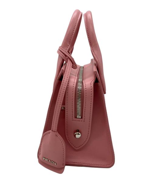 PRADA（プラダ）PRADA (プラダ) サフィアーノ レザー 2WAY ハンドバック ピンクの古着・服飾アイテム