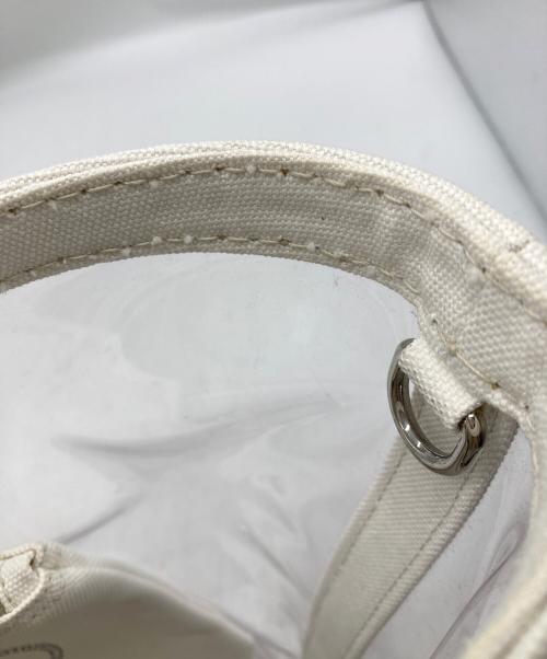 PRADA（プラダ）PRADA (プラダ) CANAPA PLEX 2WAY クリアトートバック ホワイトの古着・服飾アイテム