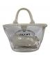 PRADA (プラダ) CANAPA PLEX 2WAY クリアトートバック ホワイト：45000円