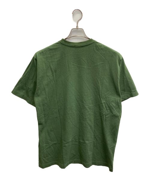 THE BLACK EYE PATCH（ブラックアイパッチ）THE BLACK EYE PATCH (ブラックアイパッチ) 取扱注意ロゴTシャツ グリーン サイズ:Lの古着・服飾アイテム