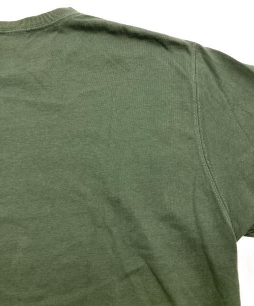THE BLACK EYE PATCH（ブラックアイパッチ）THE BLACK EYE PATCH (ブラックアイパッチ) 取扱注意ロゴTシャツ グリーン サイズ:Lの古着・服飾アイテム
