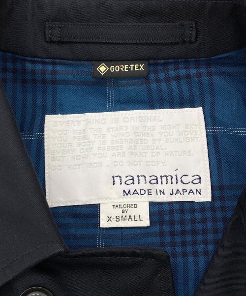 nanamica（ナナミカ）nanamica (ナナミカ) GORE-TEX Balmacaan Coat ネイビー サイズ:XSの古着・服飾アイテム