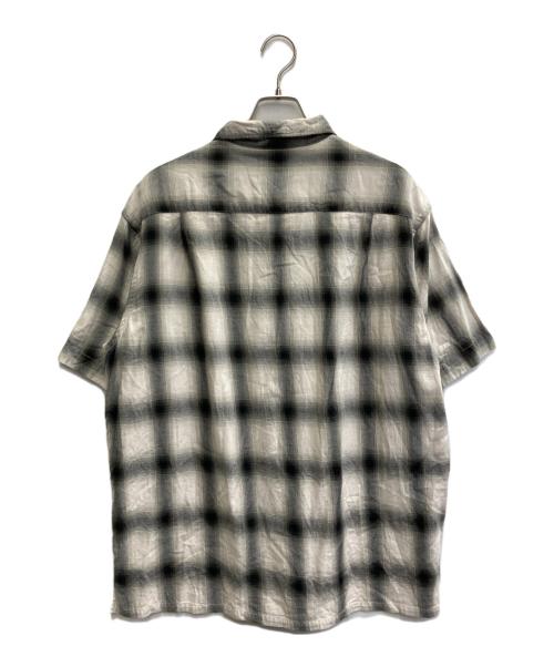 A vontade（アボンタージ）A vontade (アボンタージ) オンブレチェックシャツ ブラック×ホワイト サイズ:Lの古着・服飾アイテム