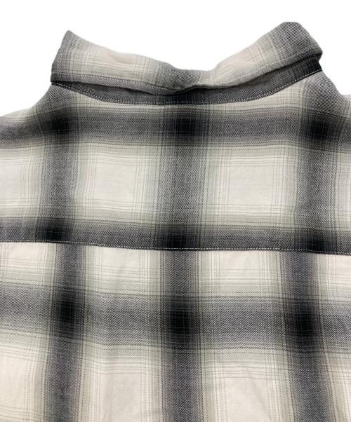 A vontade（アボンタージ）A vontade (アボンタージ) オンブレチェックシャツ ブラック×ホワイト サイズ:Lの古着・服飾アイテム