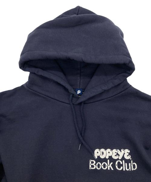 POPEYE（ポパイ）POPEYE (ポパイ) ACTUAL SOURCE (アクチュアルソース) BooK Club Hoodie ネイビー サイズ:XLの古着・服飾アイテム