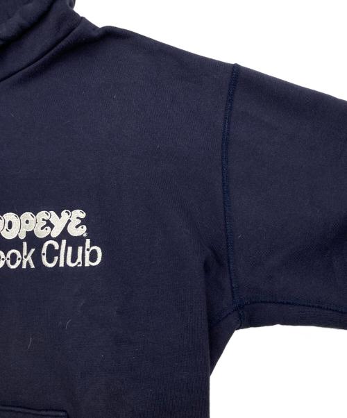 POPEYE（ポパイ）POPEYE (ポパイ) ACTUAL SOURCE (アクチュアルソース) BooK Club Hoodie ネイビー サイズ:XLの古着・服飾アイテム