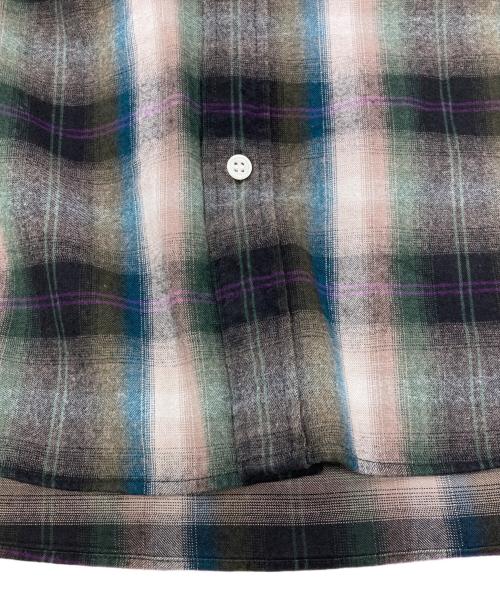 JOURNAL STANDARD（ジャーナルスタンダード）JOURNAL STANDARD (ジャーナルスタンダード) パターン レギュラー カラー ネル シャツ グリーン サイズ:Lの古着・服飾アイテム