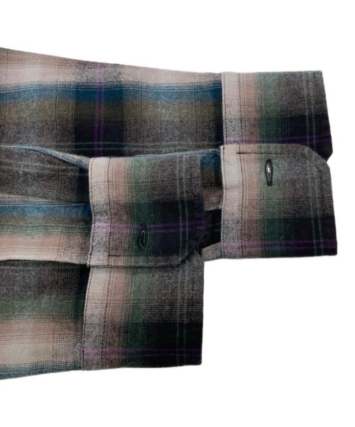 JOURNAL STANDARD（ジャーナルスタンダード）JOURNAL STANDARD (ジャーナルスタンダード) パターン レギュラー カラー ネル シャツ グリーン サイズ:Lの古着・服飾アイテム