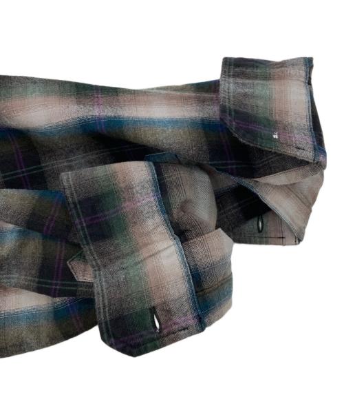 JOURNAL STANDARD（ジャーナルスタンダード）JOURNAL STANDARD (ジャーナルスタンダード) パターン レギュラー カラー ネル シャツ グリーン サイズ:Lの古着・服飾アイテム