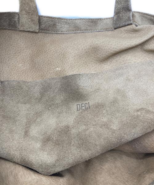 DECI（デシ）DECI (デシ) Suede Tote Bag ブラウンの古着・服飾アイテム