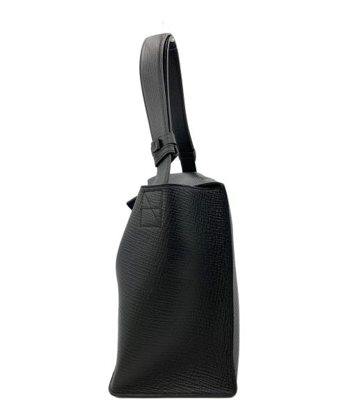 STUDIO NICHOLSON（スタジオ ニコルソン）STUDIO NICHOLSON (スタジオ ニコルソン) SHIBORU LEATHER  BAG ブラックの古着・服飾アイテム