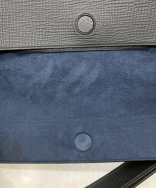 STUDIO NICHOLSON（スタジオ ニコルソン）STUDIO NICHOLSON (スタジオ ニコルソン) SHIBORU LEATHER  BAG ブラックの古着・服飾アイテム