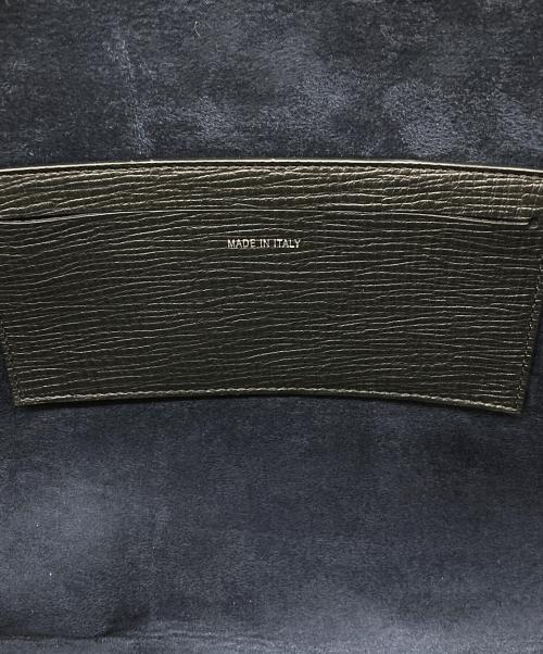 STUDIO NICHOLSON（スタジオ ニコルソン）STUDIO NICHOLSON (スタジオ ニコルソン) SHIBORU LEATHER  BAG ブラックの古着・服飾アイテム