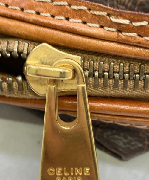 CELINE（セリーヌ）CELINE (セリーヌ) 【OLD】マカダム柄トリオンフ ポーチ ブラウンの古着・服飾アイテム