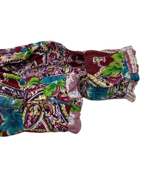 Fire Land（ファイアーランド）Fire Land (ファイアーランド) ロングスリーブ レーヨン アロハシャツ ボルドー サイズ:Mの古着・服飾アイテム