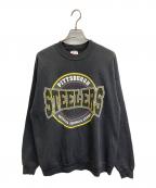 Hanesヘインズ）の古着「90s プリントスウェット【USA製】」｜ブラック