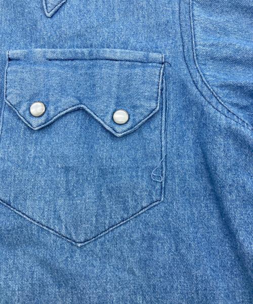 Rockmount Ranch Wear（ロックマウントランチウェア）Rockmount Ranch Wear (ロックマウントランチウェア) デニムウエスタンシャツ【USA製】 インディゴ サイズ:14×32の古着・服飾アイテム