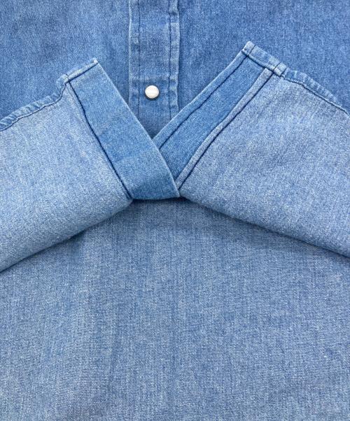 Rockmount Ranch Wear（ロックマウントランチウェア）Rockmount Ranch Wear (ロックマウントランチウェア) デニムウエスタンシャツ【USA製】 インディゴ サイズ:14×32の古着・服飾アイテム