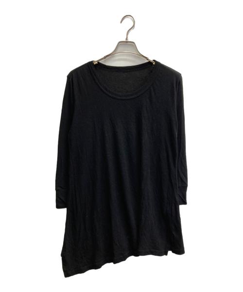Y's（ワイズ）Y's (ワイズ) コットンリネンカットソー ブラック サイズ:Mの古着・服飾アイテム