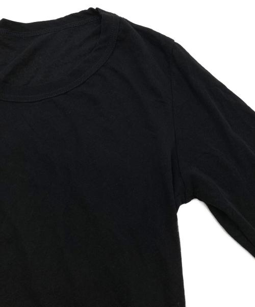 Y's（ワイズ）Y's (ワイズ) コットンリネンカットソー ブラック サイズ:Mの古着・服飾アイテム