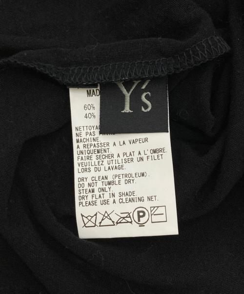 Y's（ワイズ）Y's (ワイズ) コットンリネンカットソー ブラック サイズ:Mの古着・服飾アイテム