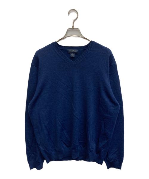 BROOKS BROTHERS（ブルックスブラザーズ）BROOKS BROTHERS (ブルックスブラザーズ) メリノウールＶネックニット ネイビー サイズ:Lの古着・服飾アイテム