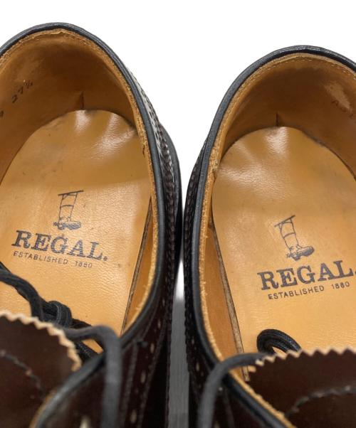 REGAL（リーガル）REGAL (リーガル) ウィングチップレザーシューズ ブラウン サイズ:27.5の古着・服飾アイテム