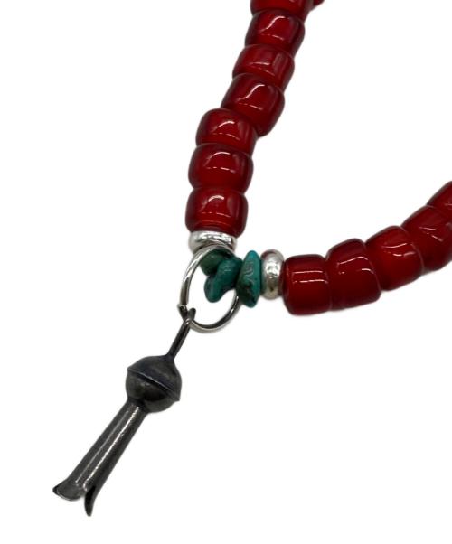INDIAN JEWELRY（インディアンジュエリー）Indian Jewelry (インディアンジュエリー) トップスカッシュブロッサムビーズネックレス レッドの古着・服飾アイテム
