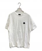 MONCLERモンクレール）の古着「24SS バックロゴプリント クルーネック Ｔシャツ」｜ホワイト