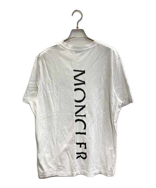 MONCLER（モンクレール）MONCLER (モンクレール) 24SS バックロゴプリント クルーネック Ｔシャツ ホワイト サイズ:XLの古着・服飾アイテム