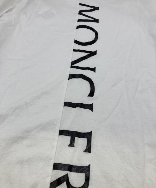 MONCLER（モンクレール）MONCLER (モンクレール) 24SS バックロゴプリント クルーネック Ｔシャツ ホワイト サイズ:XLの古着・服飾アイテム