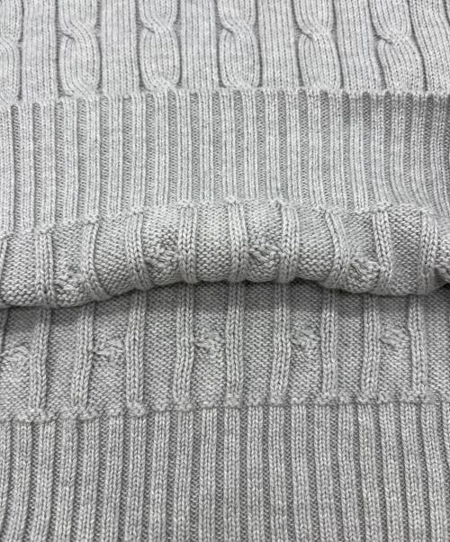 POLO RALPH LAUREN（ポロ・ラルフローレン）POLO RALPH LAUREN (ポロ・ラルフローレン) ケーブルニット グレー サイズ:XLの古着・服飾アイテム