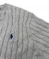 中古・古着 POLO RALPH LAUREN (ポロ・ラルフローレン) ケーブルニット グレー サイズ:XL：8000円