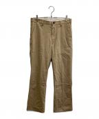 seven by sevenセブンバイセブン）の古着「FLARE TROUSERS」｜ベージュ