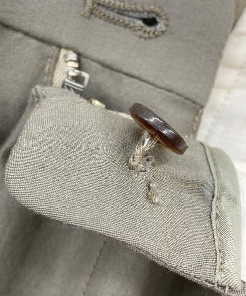 seven by seven（セブンバイセブン）seven by seven (セブンバイセブン) IN-TUCK TROUSERS シルク/ウール オリーブ サイズ:Sの古着・服飾アイテム