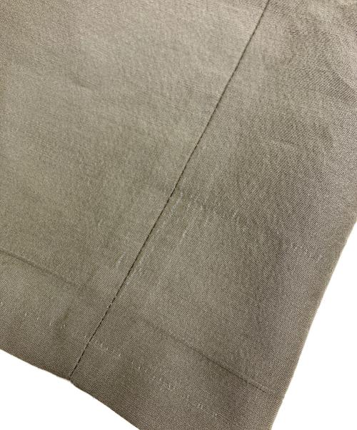 seven by seven（セブンバイセブン）seven by seven (セブンバイセブン) IN-TUCK TROUSERS シルク/ウール オリーブ サイズ:Sの古着・服飾アイテム