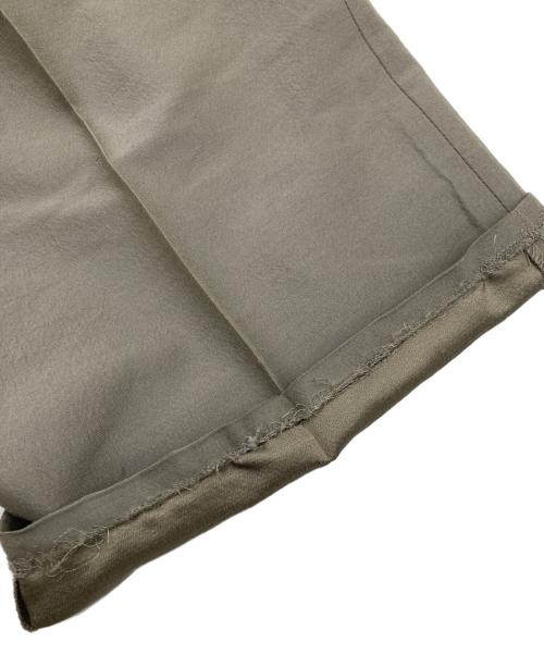 seven by seven（セブンバイセブン）seven by seven (セブンバイセブン) IN-TUCK TROUSERS シルク/ウール オリーブ サイズ:Sの古着・服飾アイテム