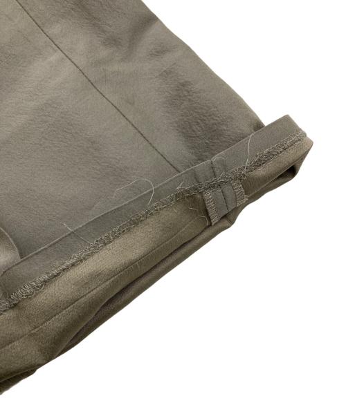 seven by seven（セブンバイセブン）seven by seven (セブンバイセブン) IN-TUCK TROUSERS シルク/ウール オリーブ サイズ:Sの古着・服飾アイテム